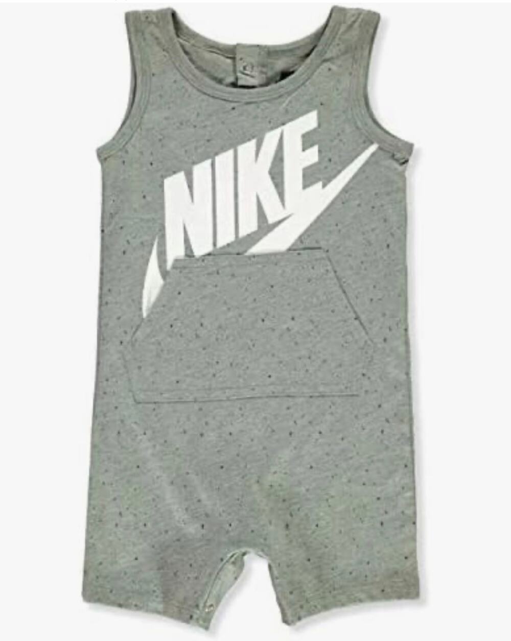 Nike Baby Gray Tank Romper - Soft & Comfy 3 Months